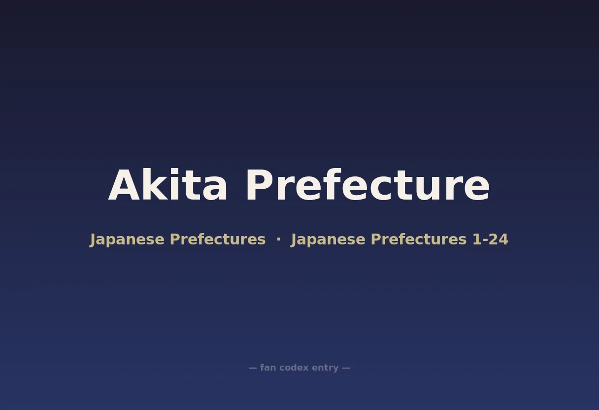 Akita Prefecture